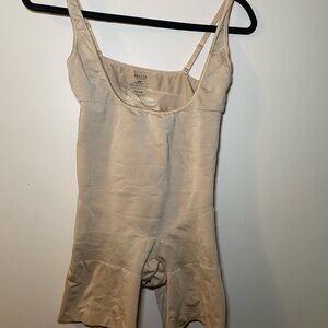 Spanx Women's Beige Open Bust Shapewear | Size 3x